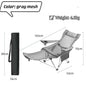 Outdoor folding chair with leg rest