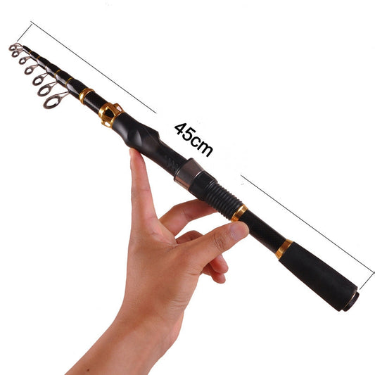 Short Carbon fiber Telescopic fishing rod