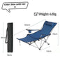 Outdoor folding chair with leg rest