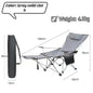 Outdoor folding chair with leg rest