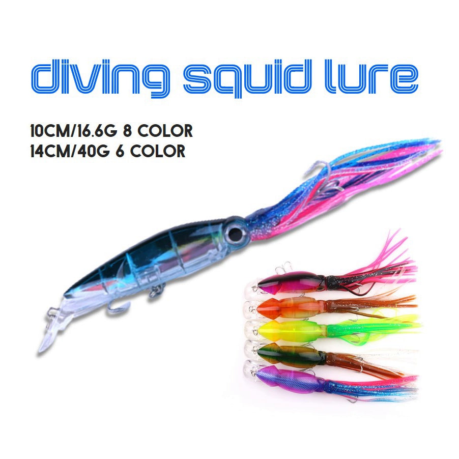 Diving squid lure 140mm