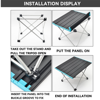 Aluminum alloy folding table