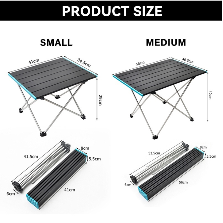 Aluminum alloy folding table