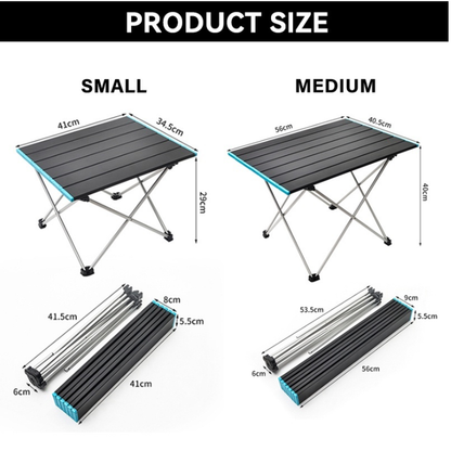 Aluminum alloy folding table